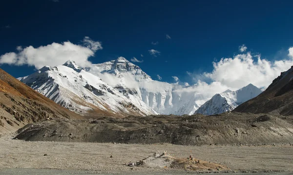 Mount Everest, północna część — Zdjęcie stockowe