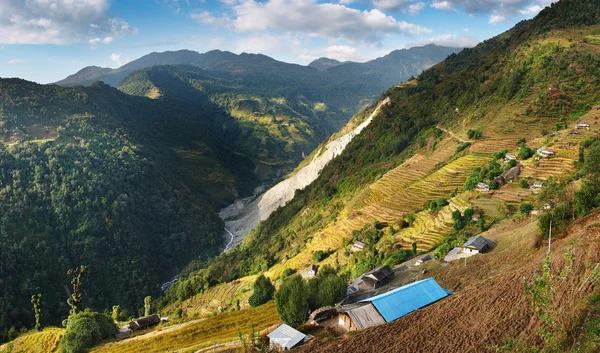 Himalaya platteland — Stockfoto