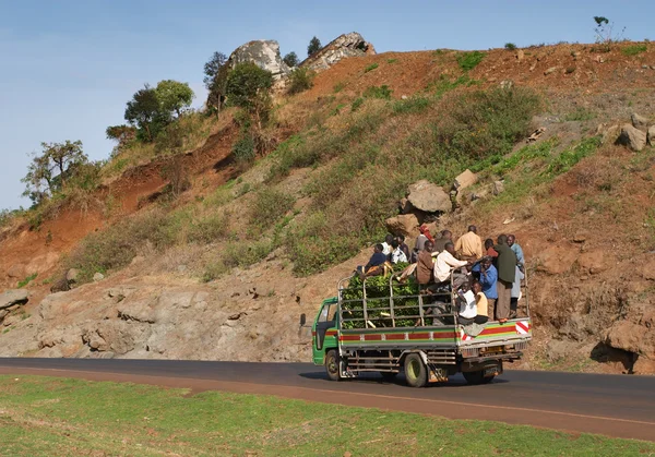 African road traffic — Stock Photo, Image