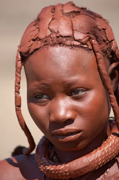 Himba meisje, Namibië — Stockfoto