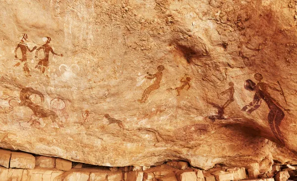 Peintures rupestres de Tassili N'Ajjer, Algérie — Photo