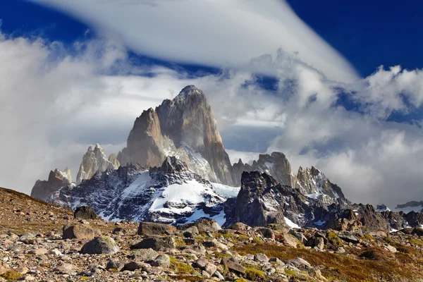 Mount fitz roy, Argentinië Rechtenvrije Stockafbeeldingen