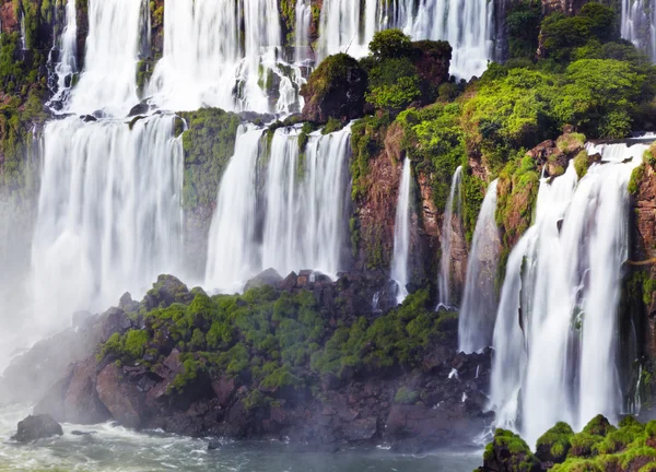 伊瓜苏瀑布，从阿根廷一侧的视图 — 图库照片
