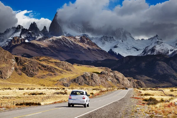Weg naar mount fitz roy, patagonia, Argentinië — Stockfoto