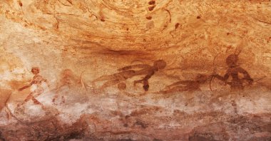 Rock paintings of Tassili N'Ajjer, Algeria clipart