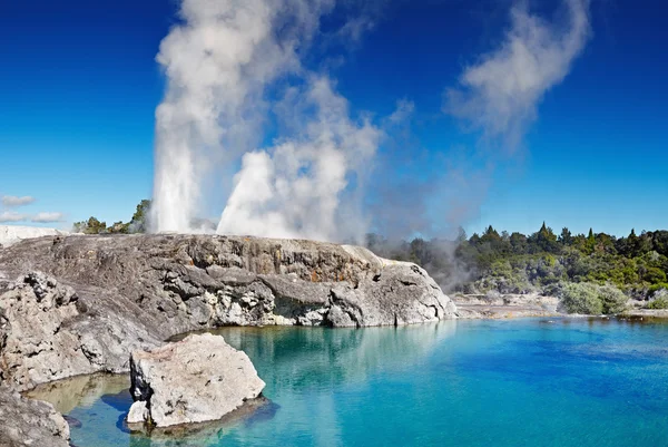 Gejzír Pohutu, Nový Zéland — Stock fotografie