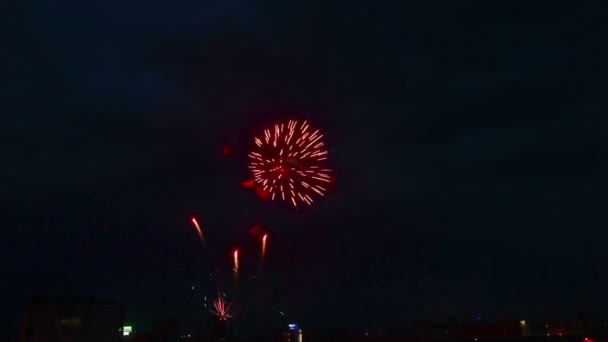 Fuegos artificiales — Vídeo de stock