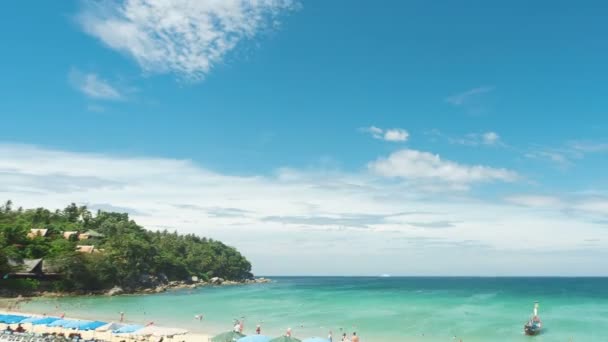 Una giornata alla spiaggia di Phuket — Video Stock