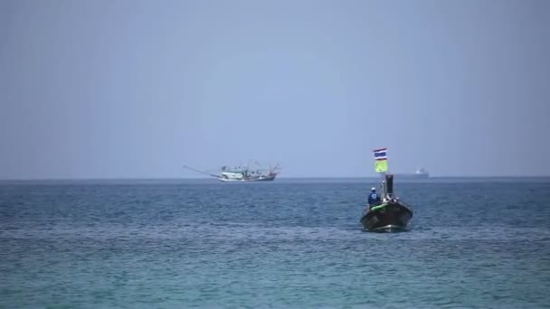 Рибальські човни — стокове відео