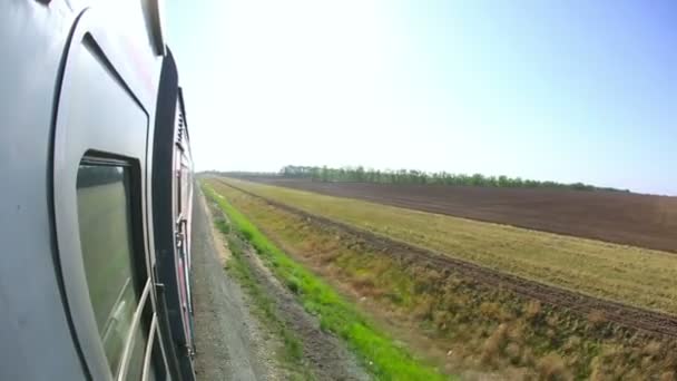 Railway journey — Stock Video