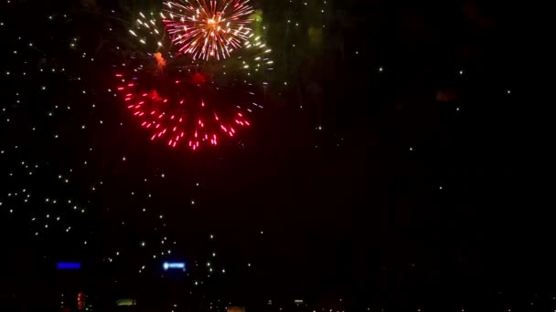 Fuochi artificiali — Video Stock