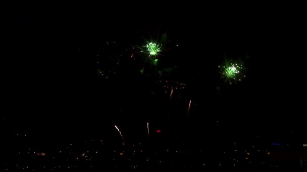 Fuochi artificiali — Video Stock