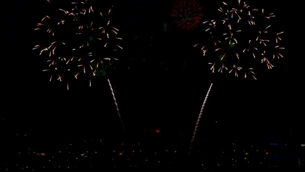 Fuochi artificiali — Video Stock