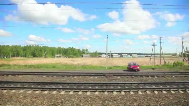 Russian railway — Stock Video