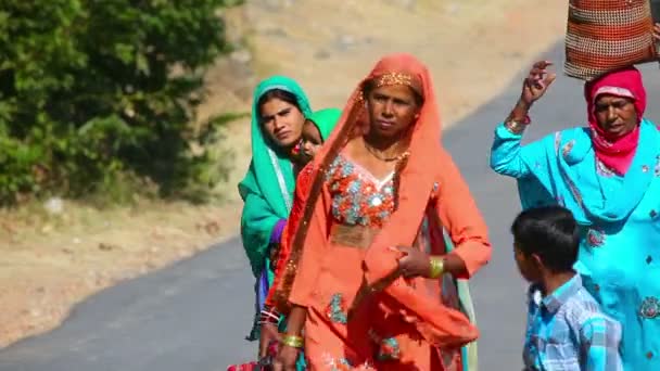 Rajasthan infödingar — Stockvideo