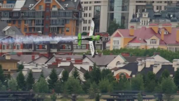 Sportflugzeug MXS-R in Kasan — Stockvideo