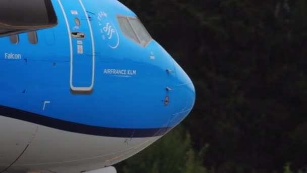 A KLM légitársaság repülőgépe — Stock videók