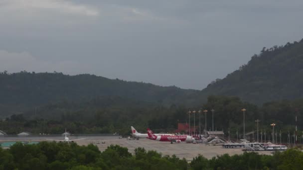 Timelapse, αεροδρόμιο και αεροδρόμιο — Αρχείο Βίντεο