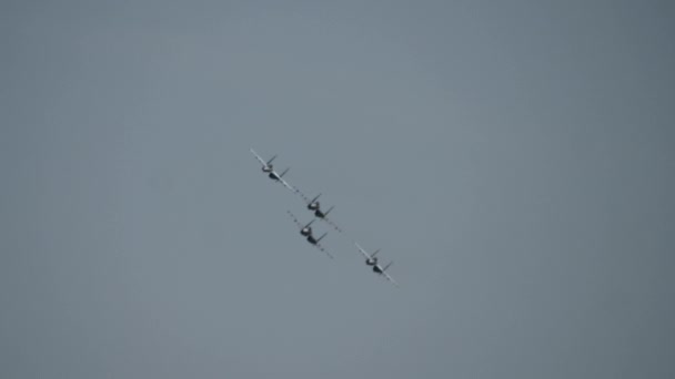 Aviones militares rusos — Vídeos de Stock