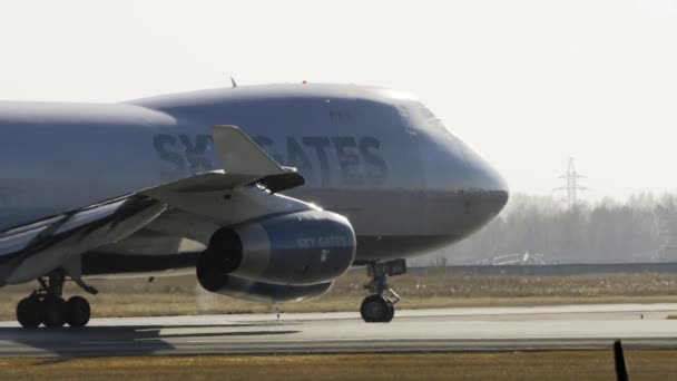 Sky Gates Airlines på startbanan — Stockvideo