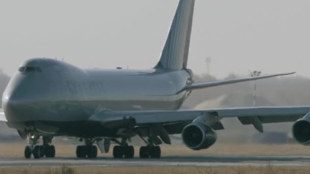 Boeing 747 Sky Gates kołowania — Wideo stockowe