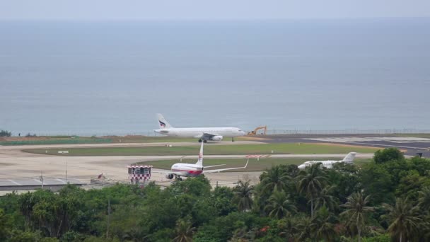 Airbus A320 Bangkok Salida del aire — Vídeos de Stock