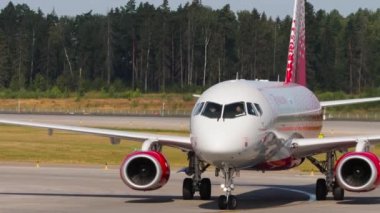 Rossiya Havayolları havaalanında.