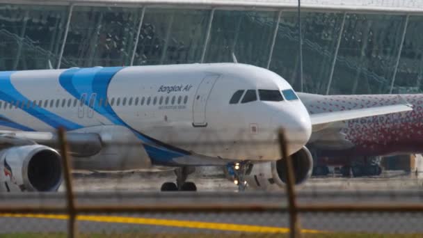 Airbus A320 Bangkok Havayolları — Stok video