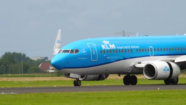 KLM 제동 비행기 737 — 비디오