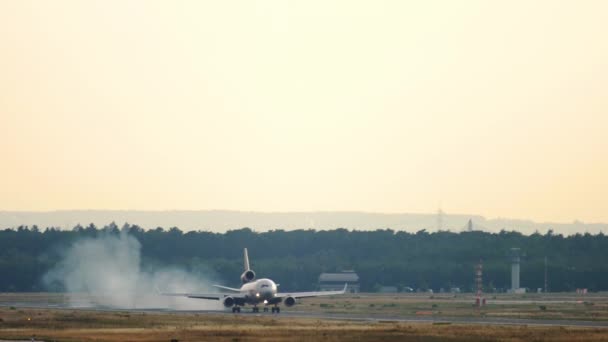 Atterraggio di aeromobili a tre motori — Video Stock