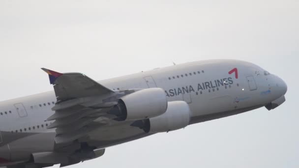 Asiana Havayolları tırmanıyor — Stok video