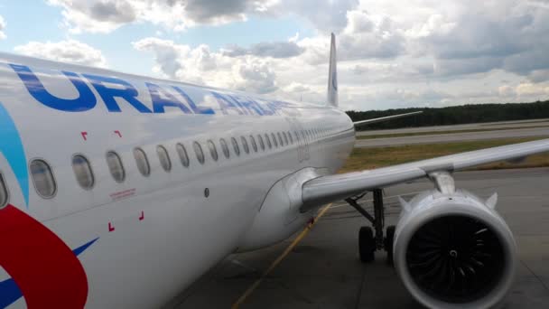 POV, abordando el avión — Vídeo de stock