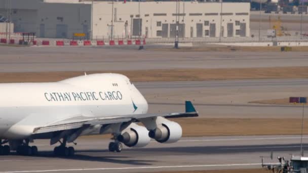 Cathay Pacific Cargo take off — Vídeo de Stock