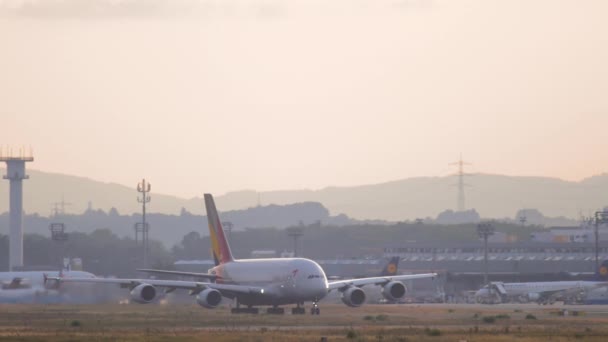Airbus A380 Asiana Havayolları — Stok video