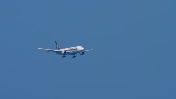 Repülőgép Singapore Airlines — Stock videók