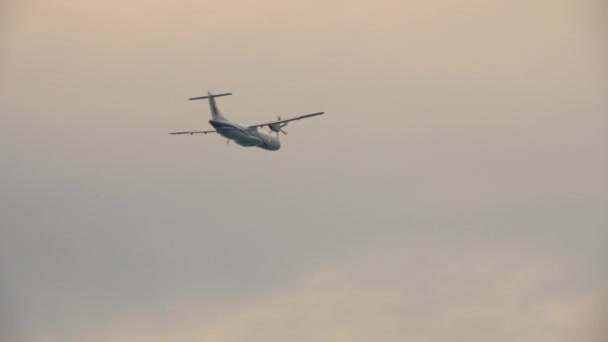 Bangkok Airways в небе — стоковое видео