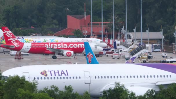 Thai Airways Airbus 350 — стокове відео