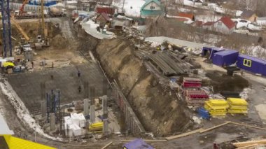 Timelapse, building construction