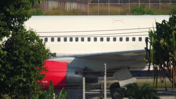 Airliner Azur Air rides on the taxiway — Stock video