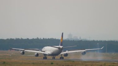 Airbus A340 Lufthansa landed