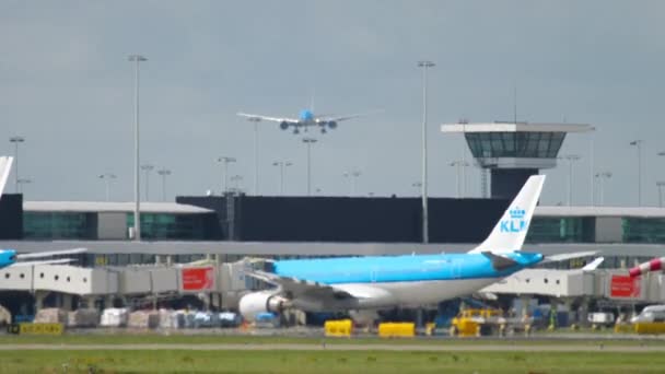 Αεροδρόμιο Apron Schiphol, κίνηση — Αρχείο Βίντεο