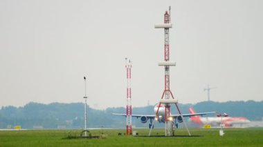 Airplane of EasyJet departure