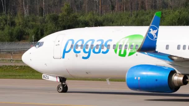 Boeing 737 Pegas Fly rides — Stock Video