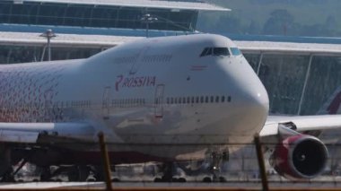 Boeing 747 Rossiya at airport