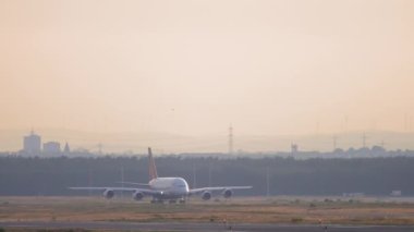 Airbus A380 on the airfield
