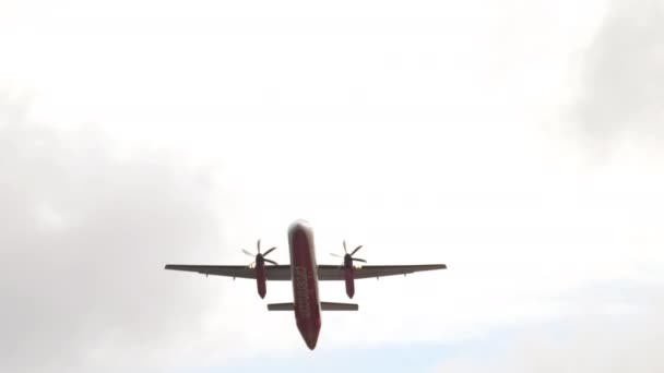 Aircraft AirBerlin overhead — Stockvideo