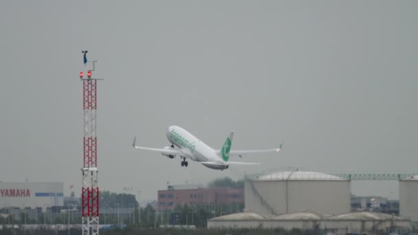 Transavia plane takes off — Stock videók