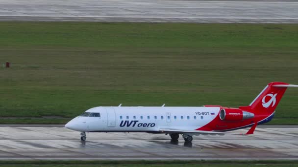 UVT repülőgép utasszállító repülőgépe — Stock videók