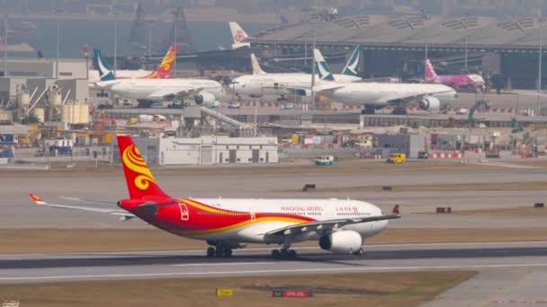 Hongkong Airlines avgång — Stockvideo