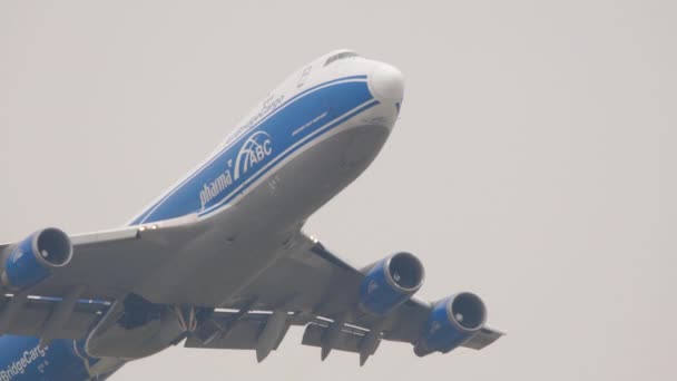 Boeing AirBridgeCargo overhead — Wideo stockowe
